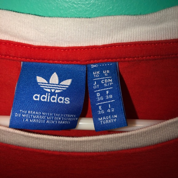 authentic red Adidas tee! - Picture 3 of 3
